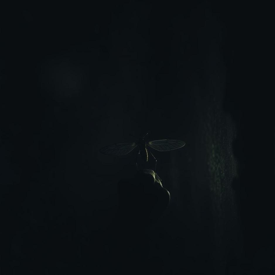 Dream : Insect in a dark room in a dream