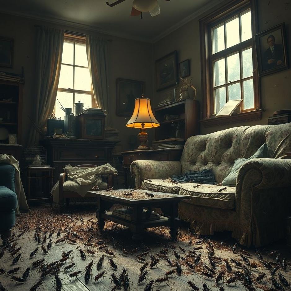 Dream : Insect infestation in a house 