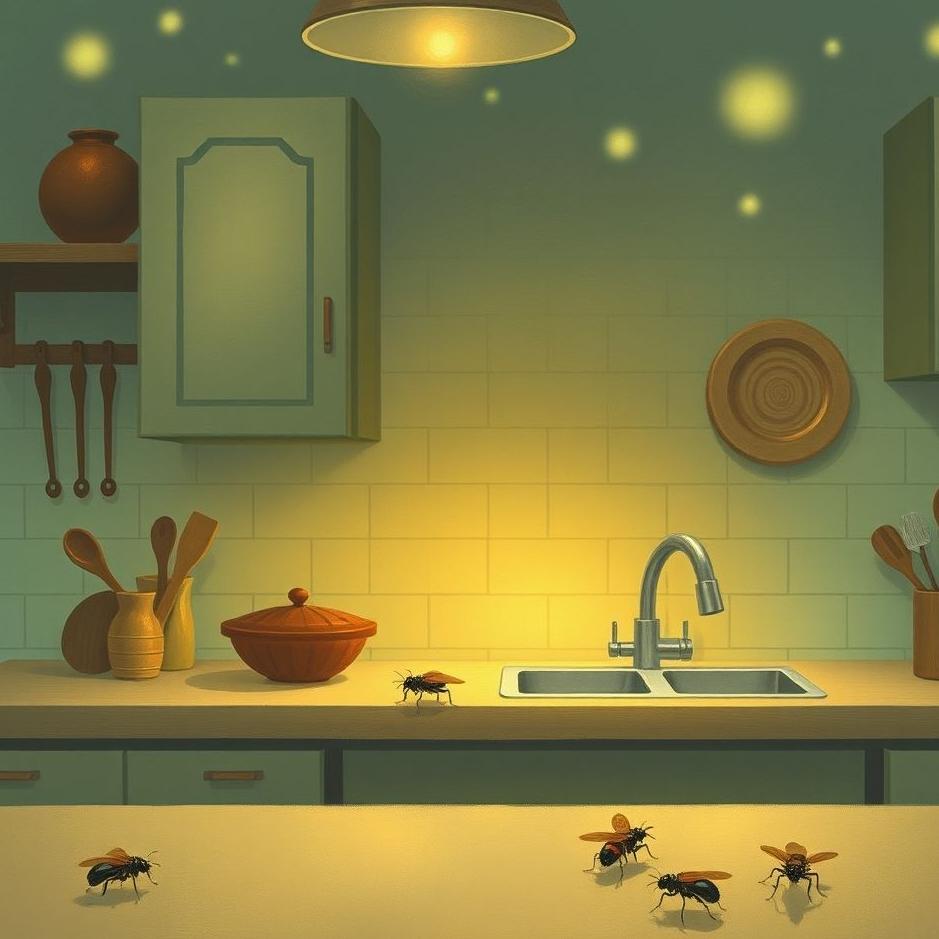 Dream : Insects in the kitchen in a dream
