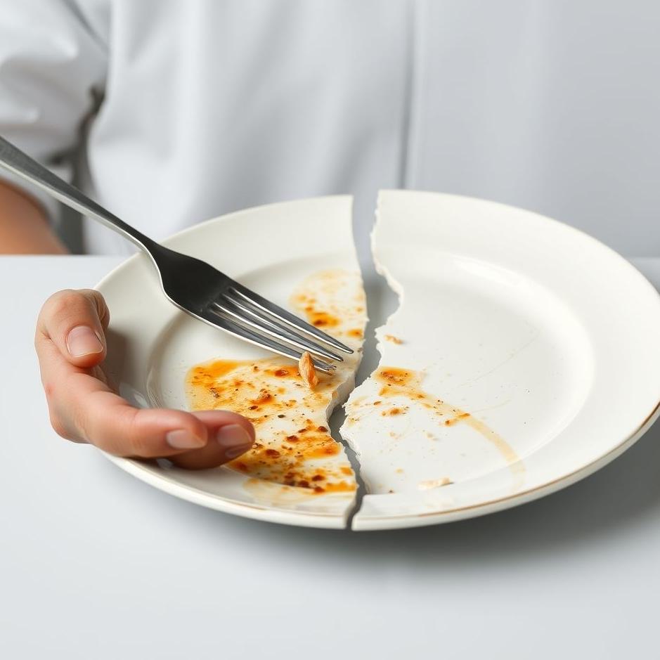 Dream : Intentionally breaking a plate 