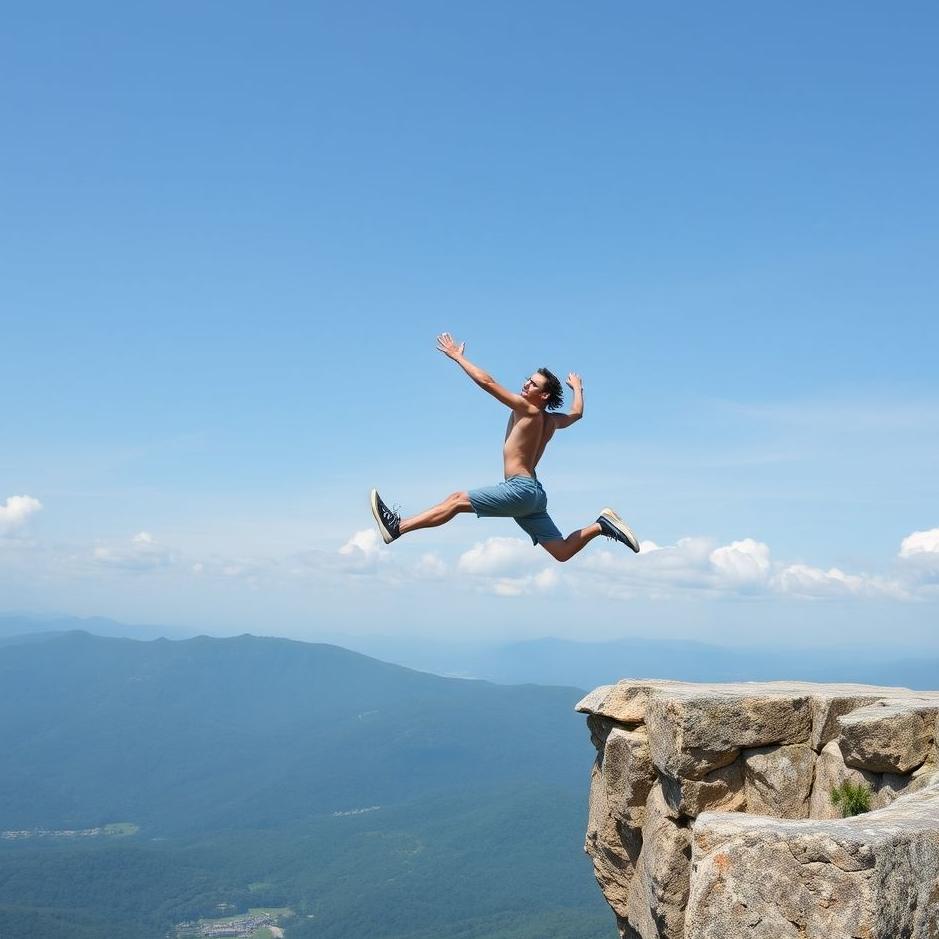 Dream : Intentionally jumping from a height 