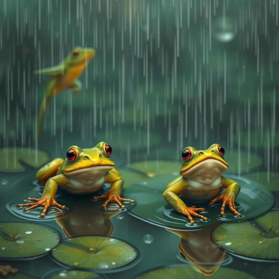 Dream : It raining frogs in a dream