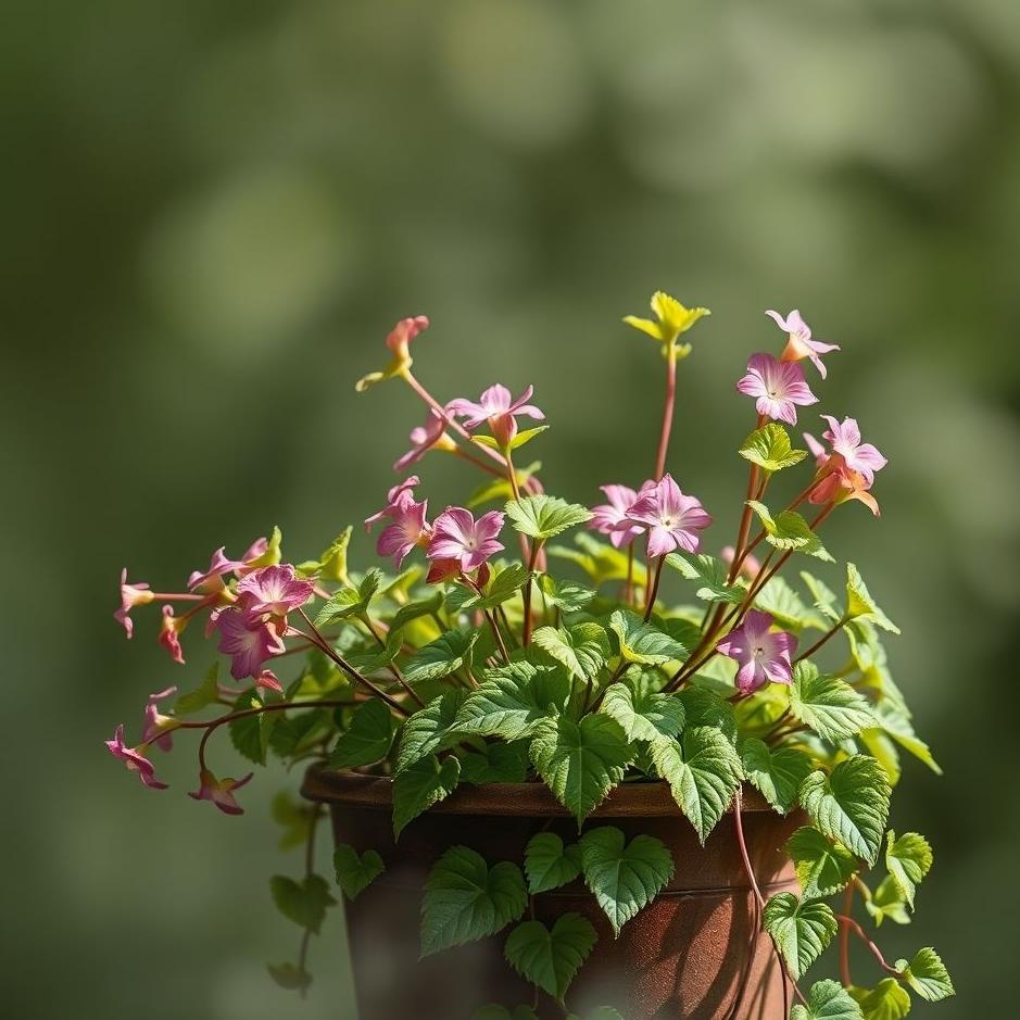 Dream : Ivy flowers in a pot in a dream