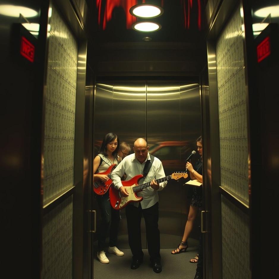 Dream : Jam at the elevator in the dream
