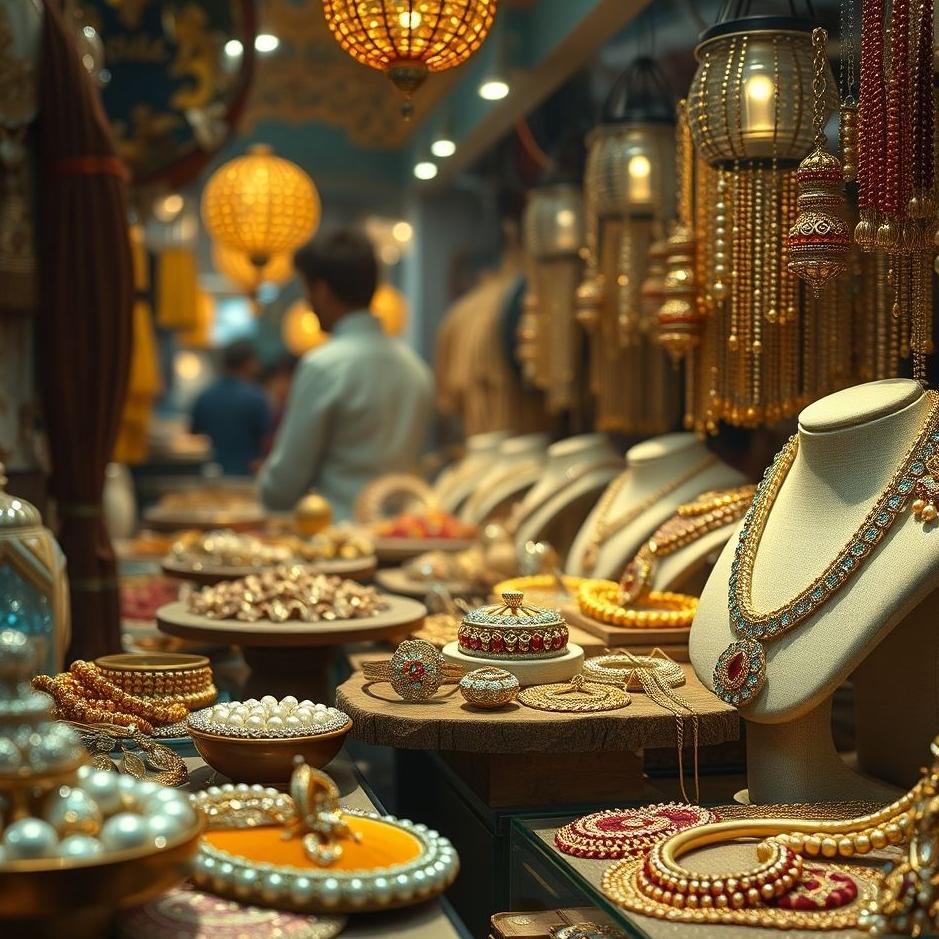 Dream : Jewelry in the market in a dream