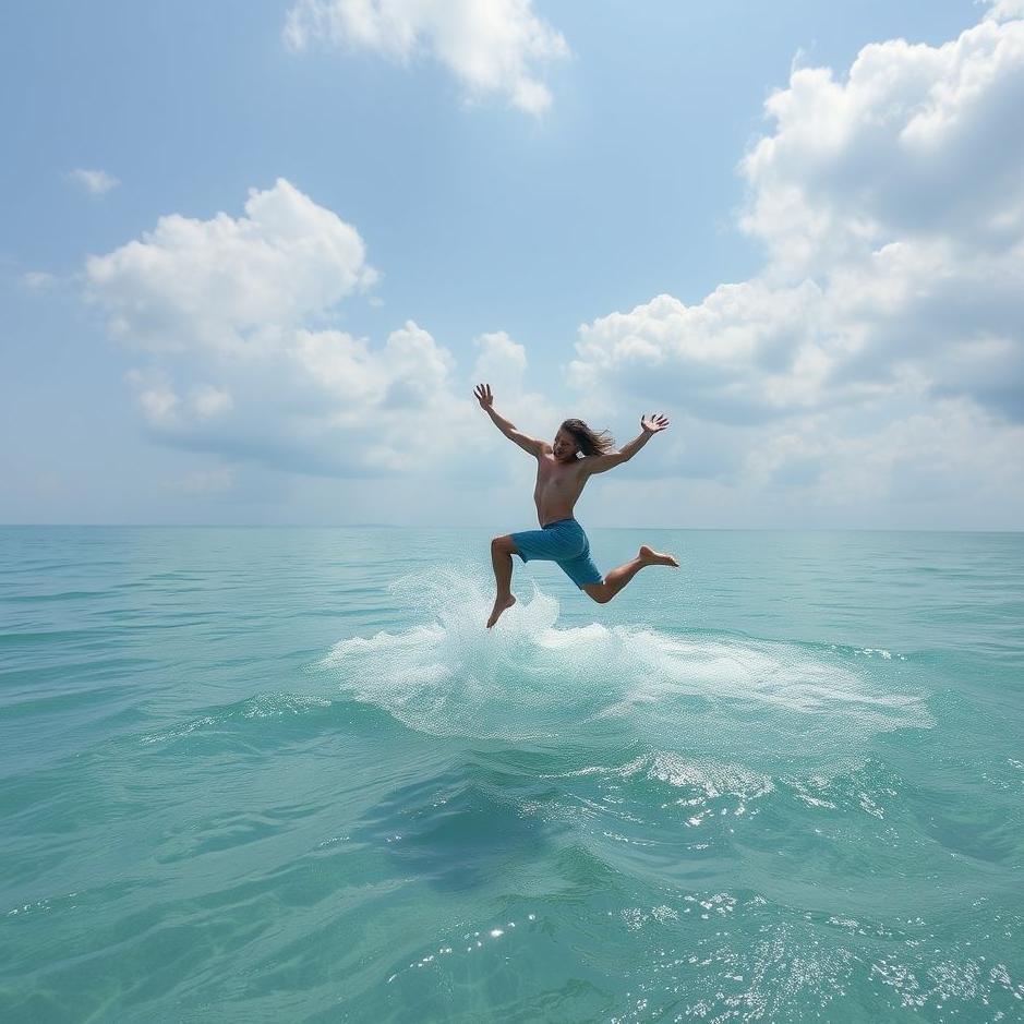 Dream : Jump from flowing water in the dream