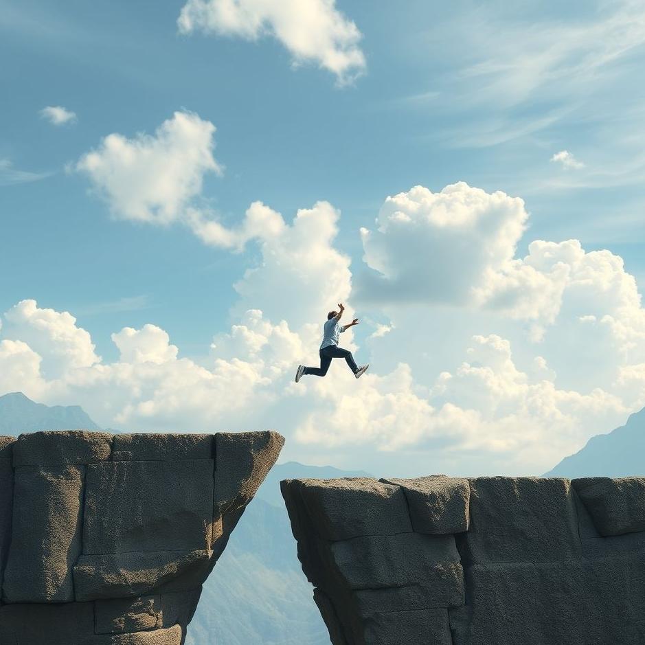 Dream : Jump from the low wall in the dream