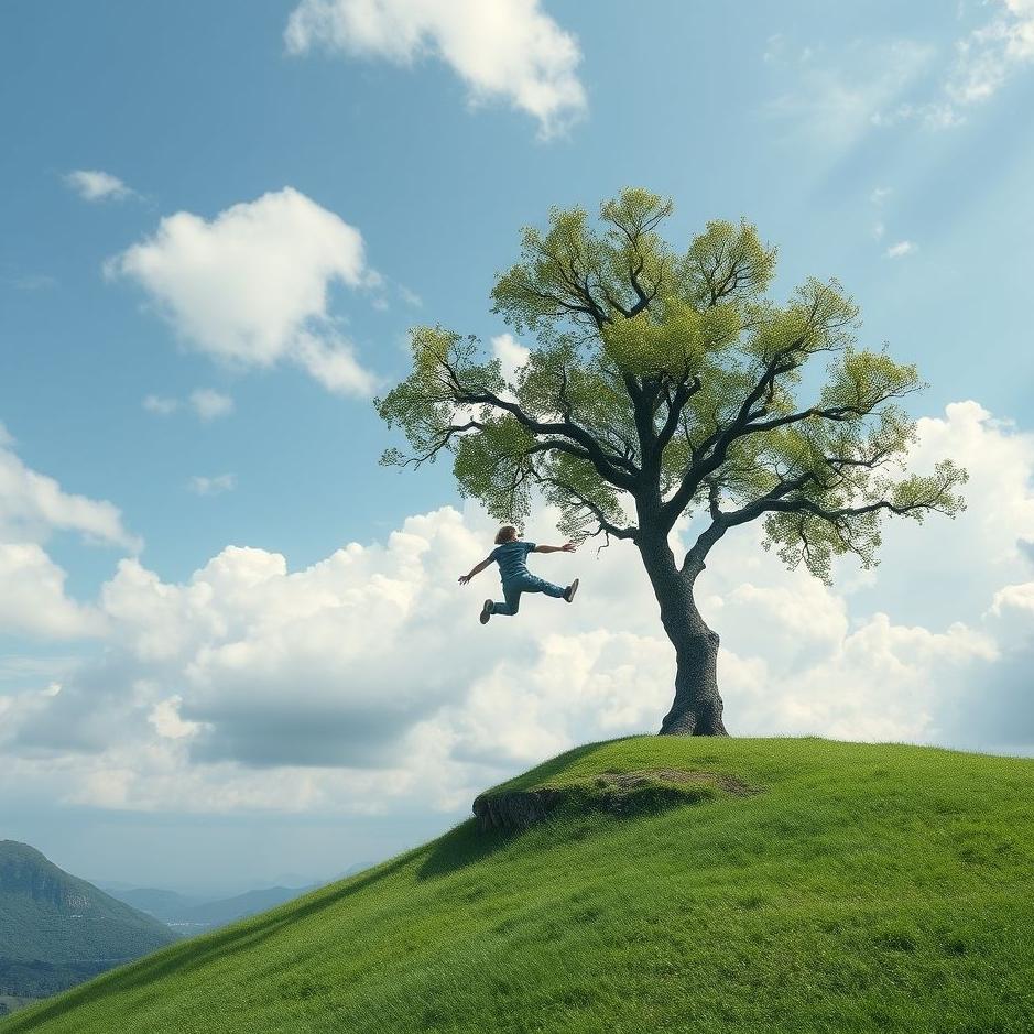 Dream : Jump from the tree in the dream