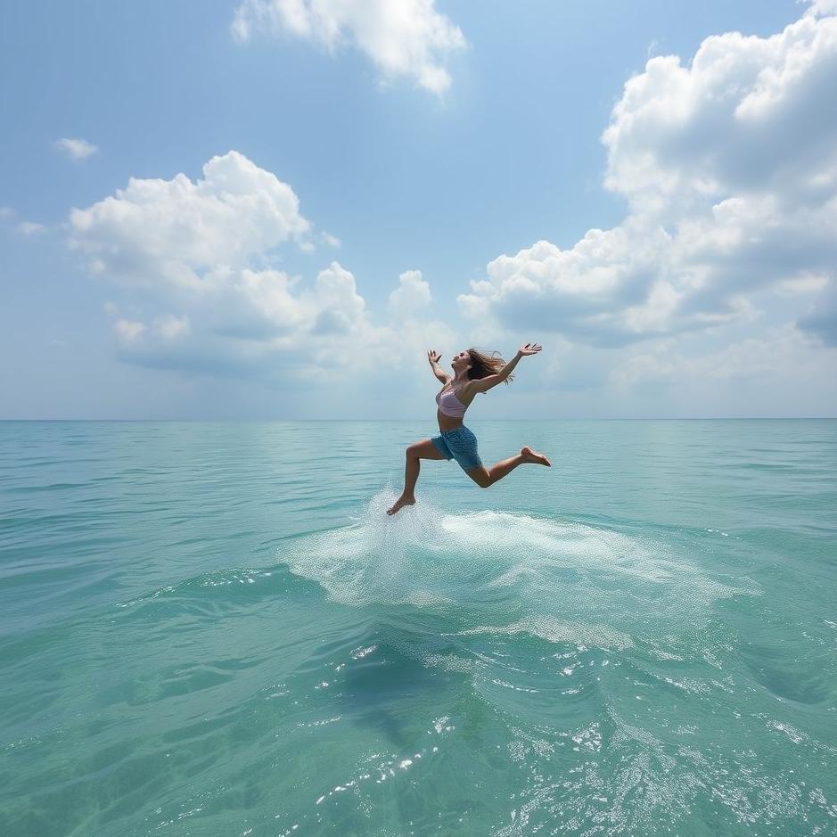 Dream : Jump to the flowing water in the dream