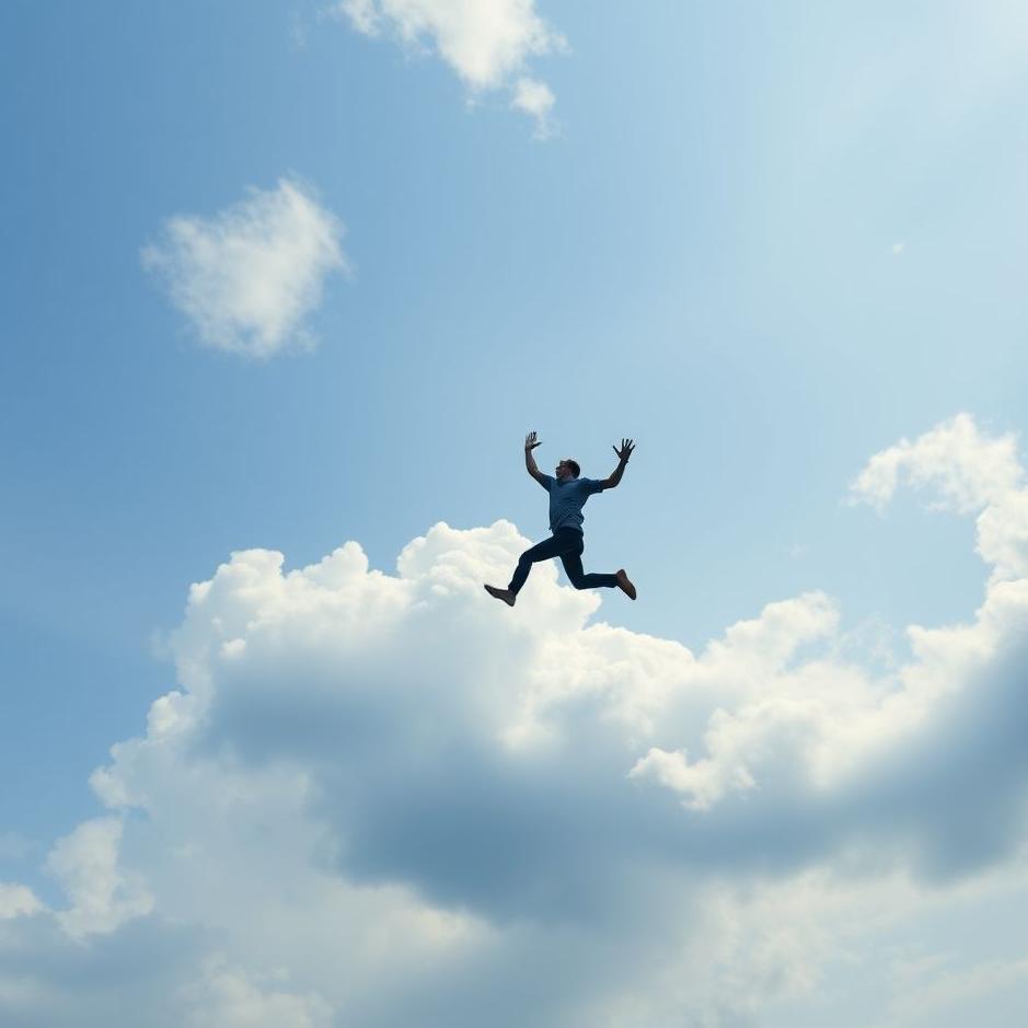 Dream : Jumping down from the sky in a dream