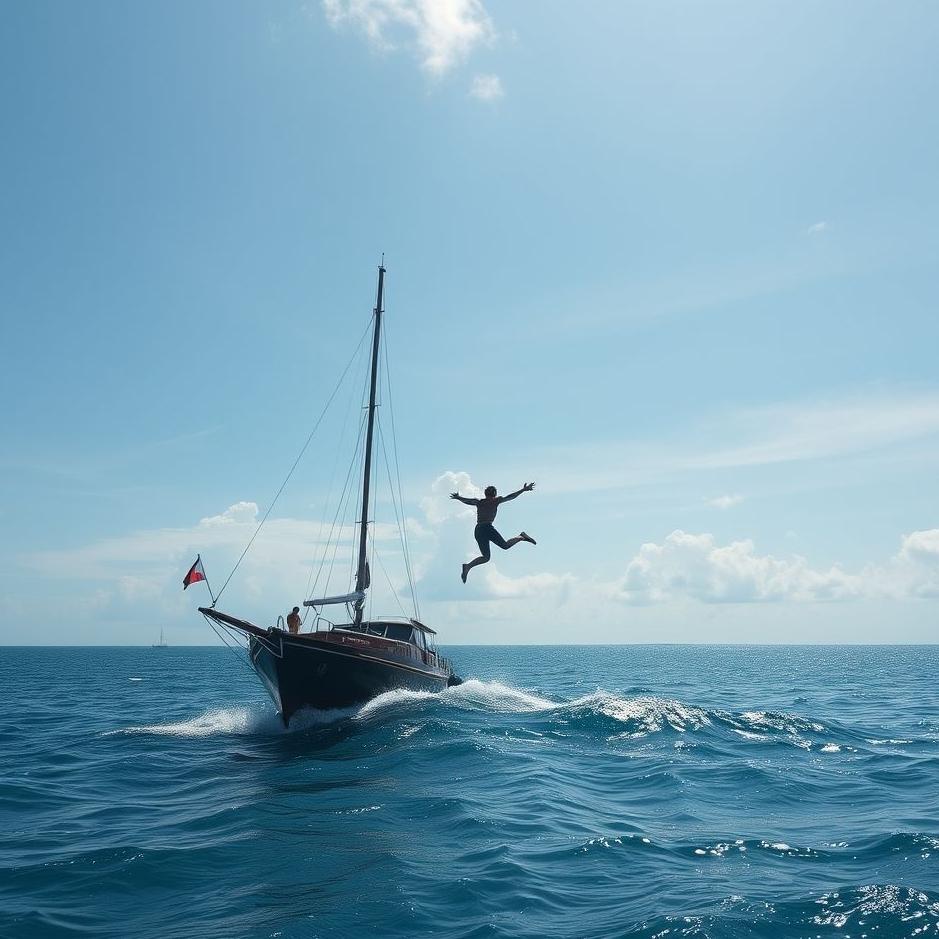 Dream : Jumping from a ship into the sea in a dream