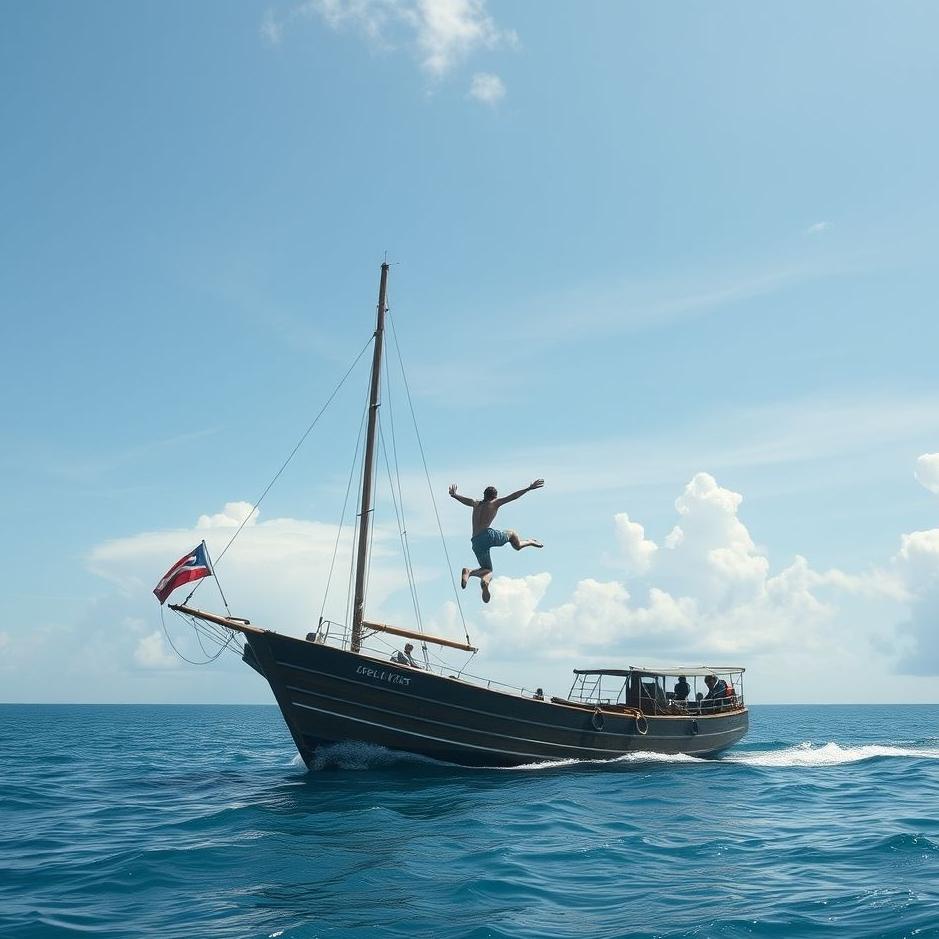 Dream : Jumping from a ship into the water in a dream