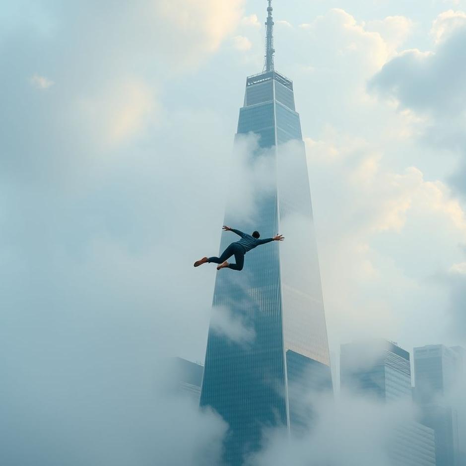 Dream : Jumping from a skyscraper in a dream