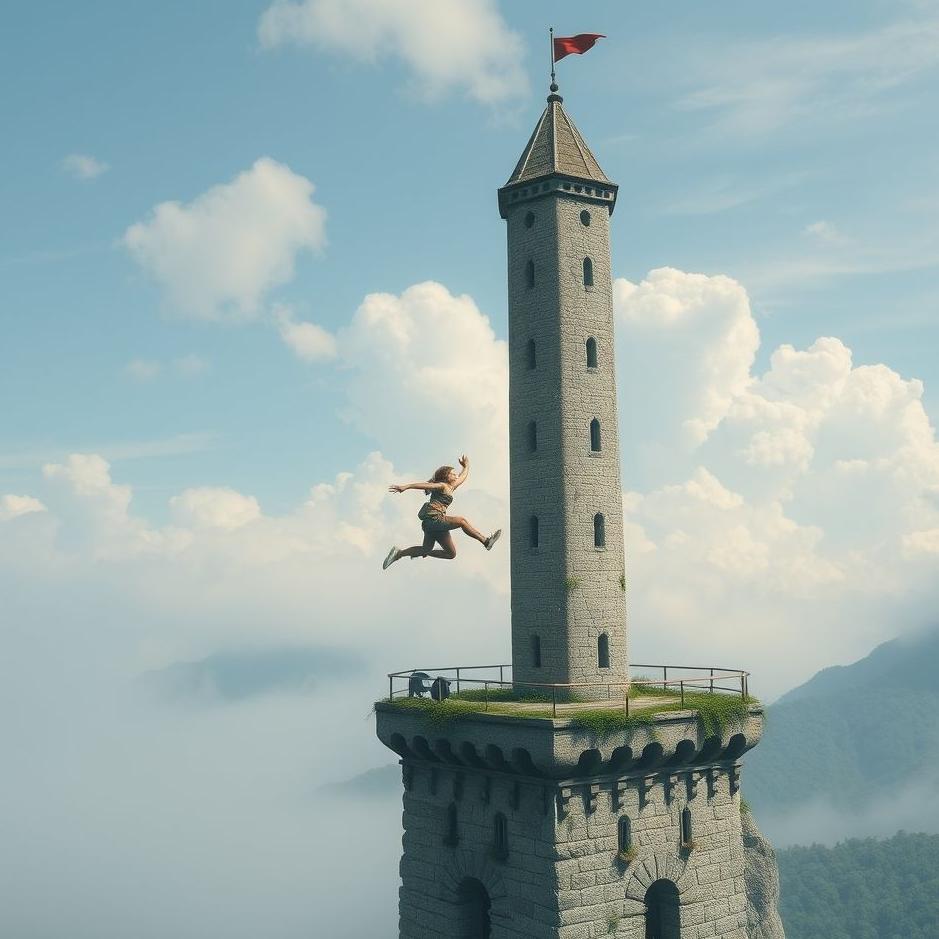 Dream : Jumping from a tower in a dream