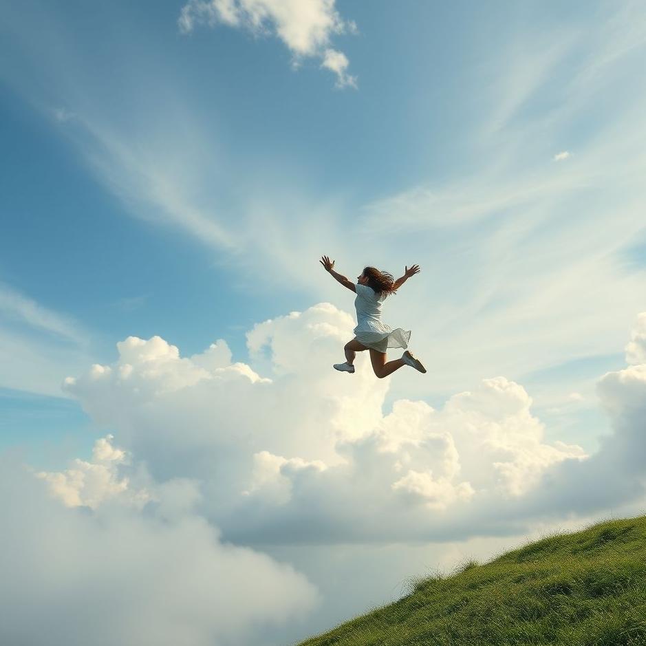 Dream : Jumping from the sky in a dream