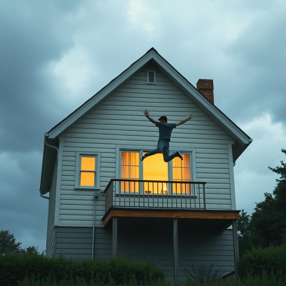Dream : Jumping from the window of a house in a dream
