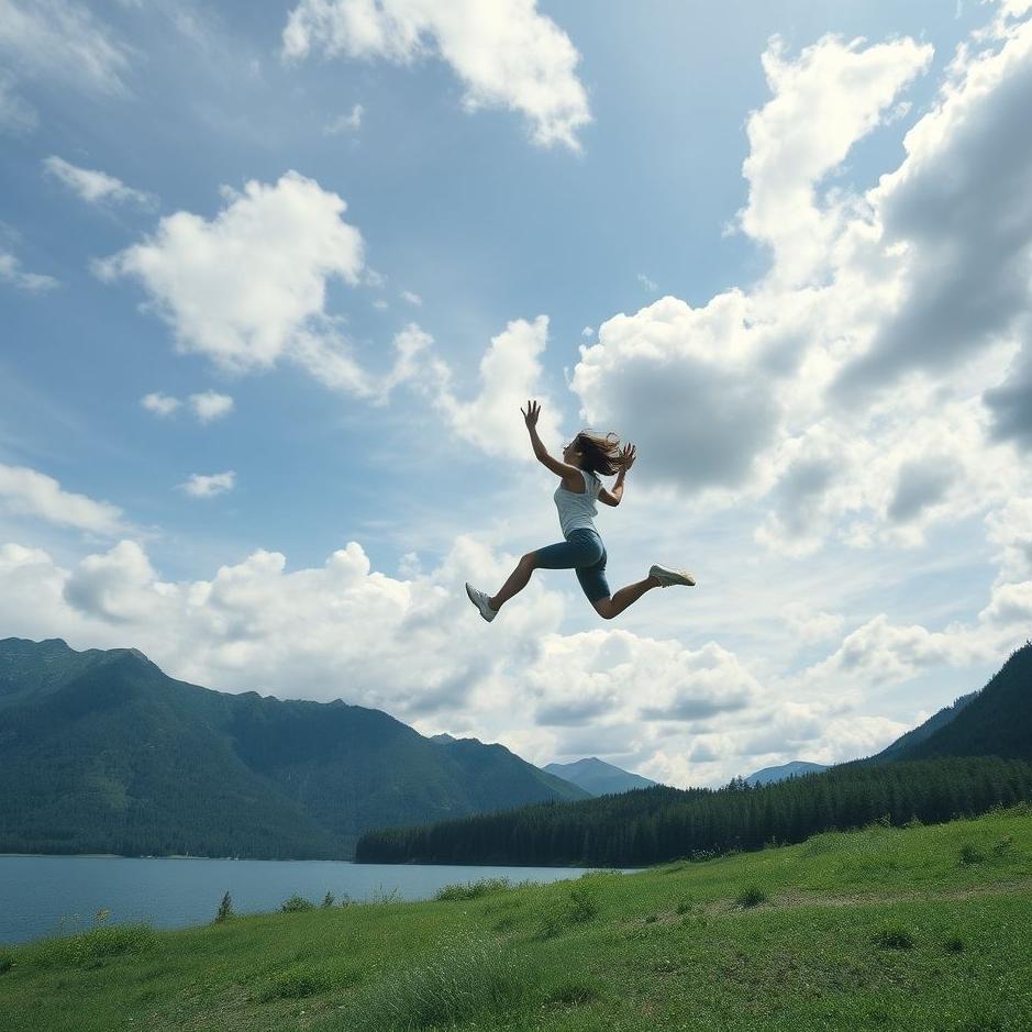 Dream : Jumping in place in a dream