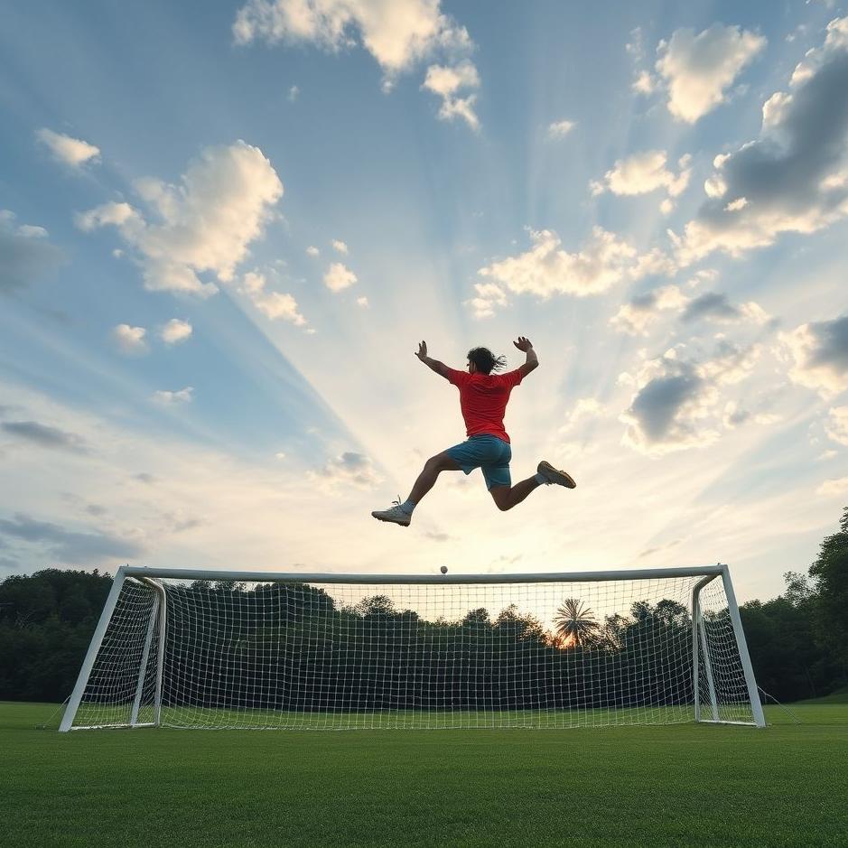 Dream : Jumping into a goal in a dream