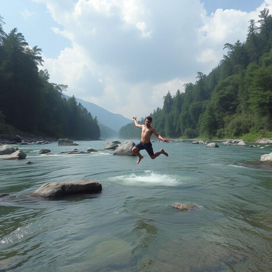 Dream : Jumping into a river in a dream
