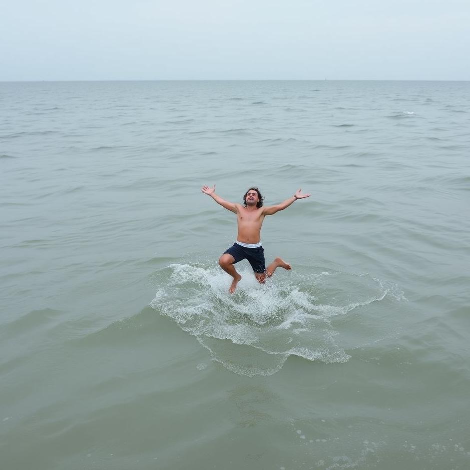 Dream : Jumping into the murky sea 
