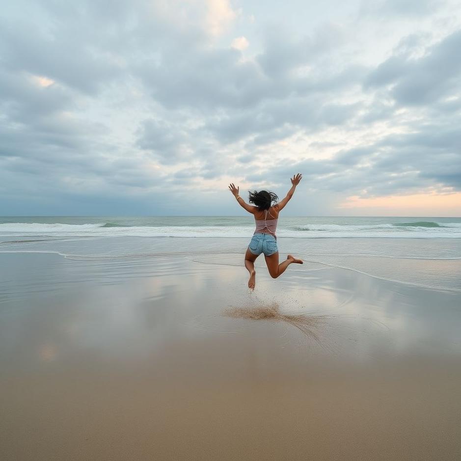 Dream : Jumping into the sand in a dream