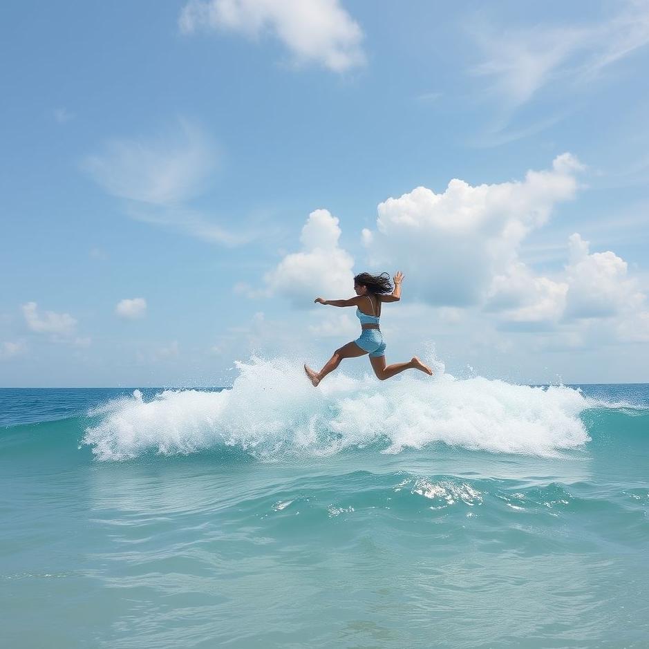 Dream : Jumping into the sea by running in a dream