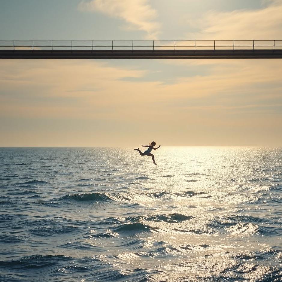 Dream : Jumping into the sea from a bridge in a dream