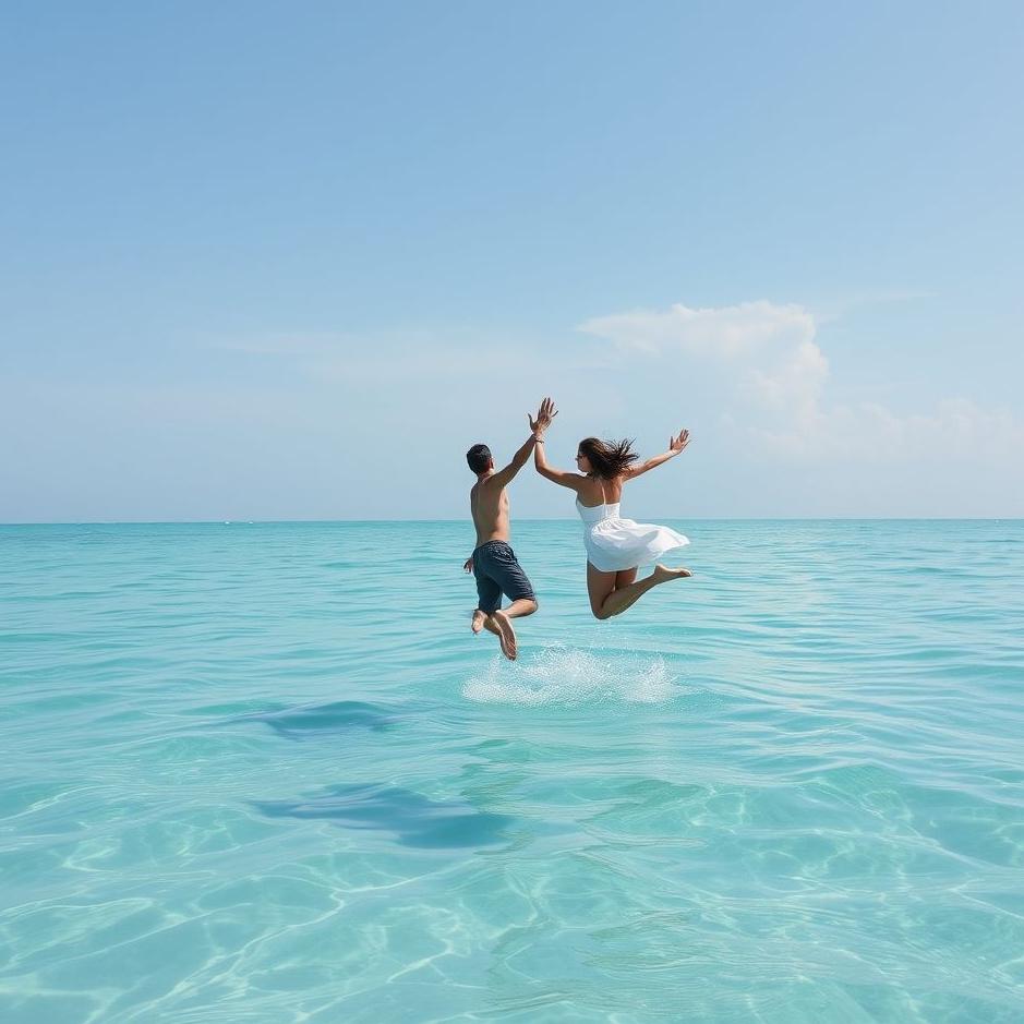 Dream : Jumping into the sea with your lover in a dream
