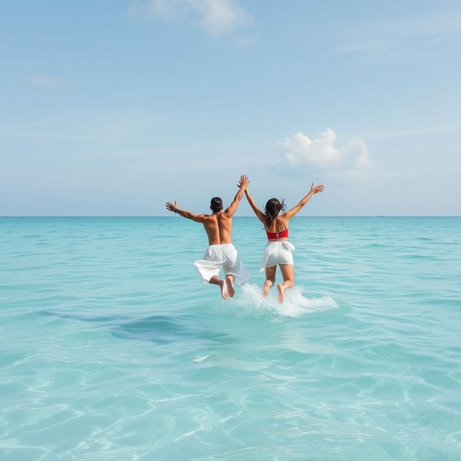 Dream : Jumping into the sea with your spouse in a dream