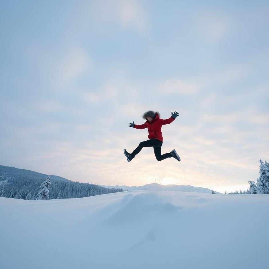 Dream : Jumping into the snow in a dream