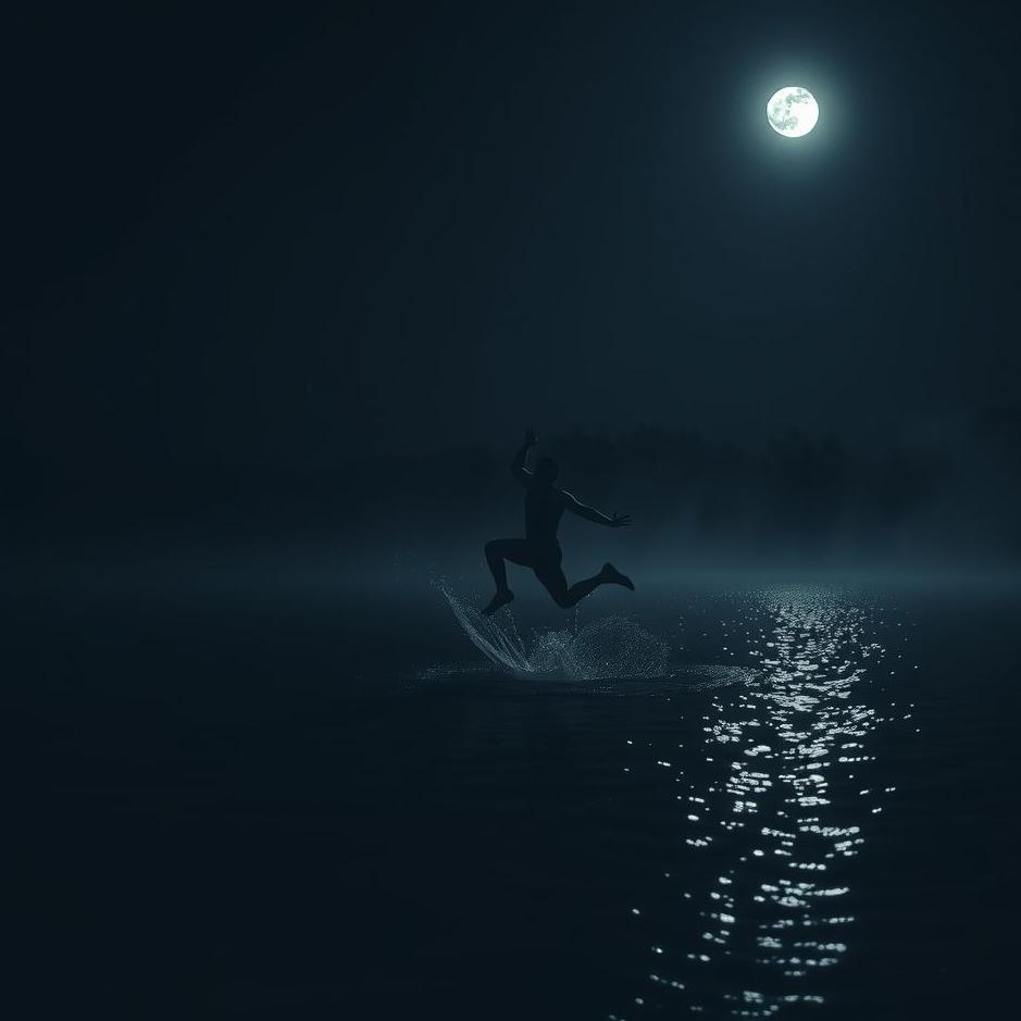 Dream : Jumping into the water in the dark in a dream