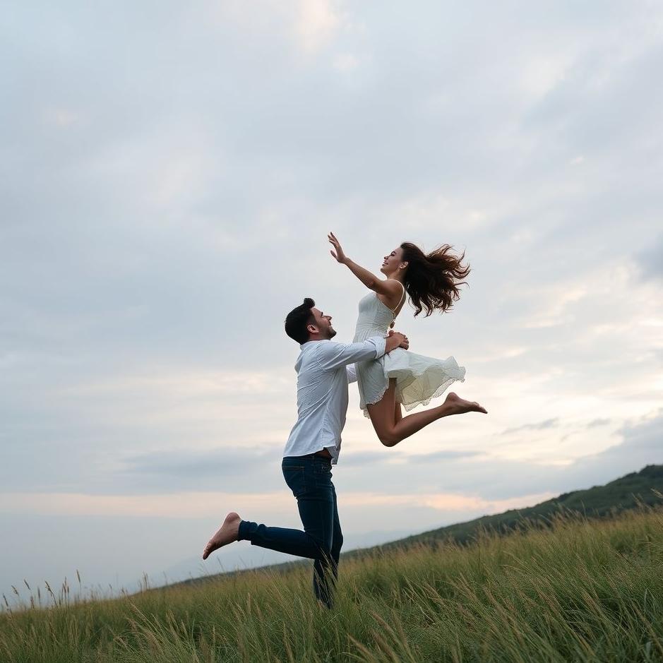 Dream : Jumping into your husband's arms in a dream