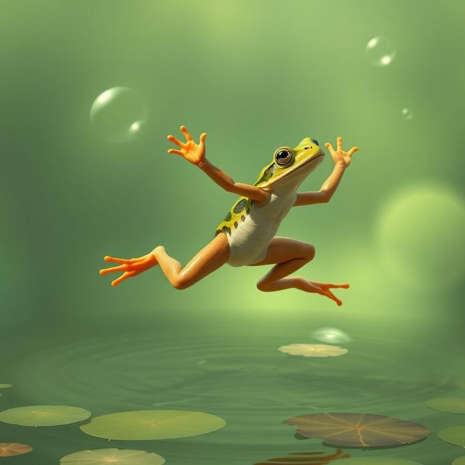 Dream : Jumping like a frog in a dream