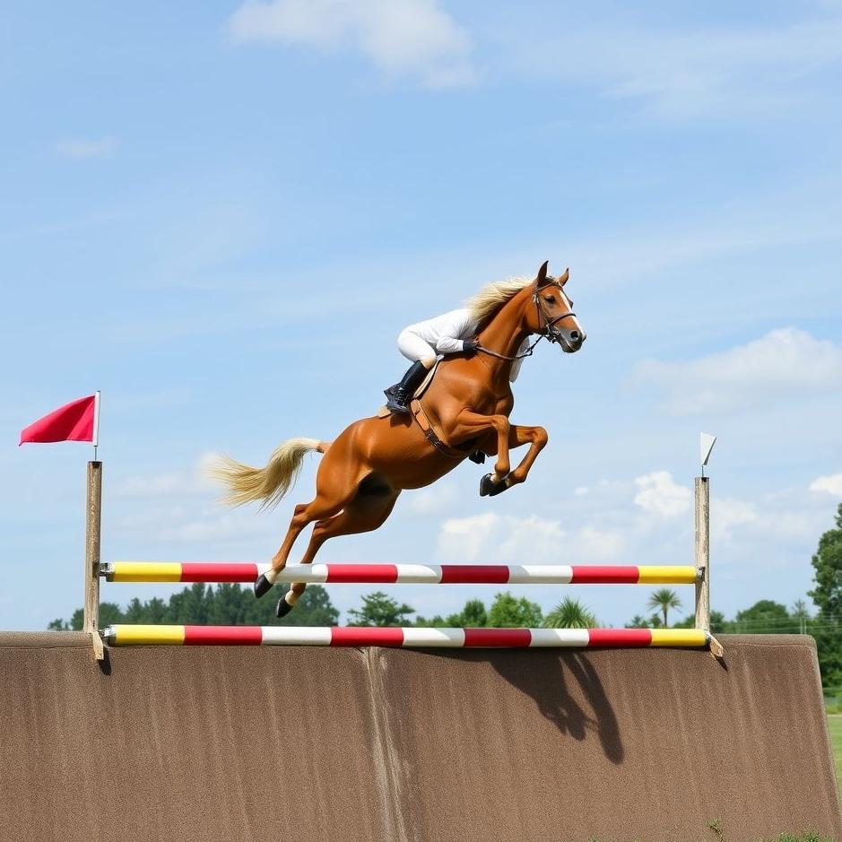 Dream : Jumping off a barrier 