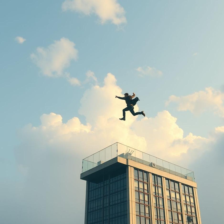 Dream : Jumping off a building in a dream