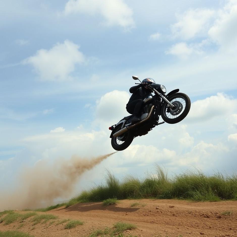 Dream : Jumping off a motorcycle in a dream