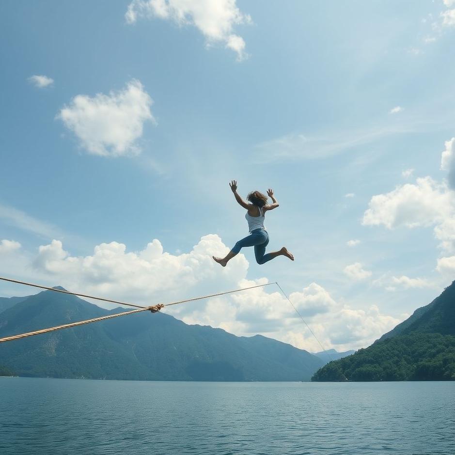Dream : Jumping off the rope in a dream