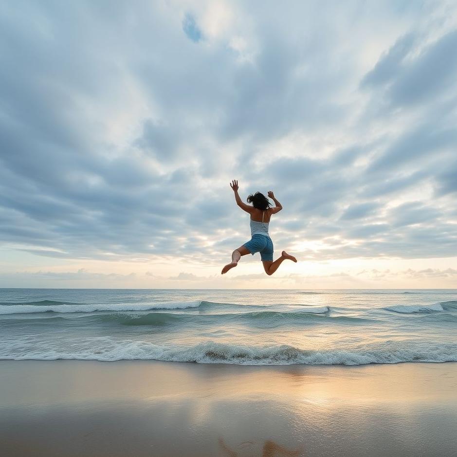 Dream : Jumping off the sand in a dream