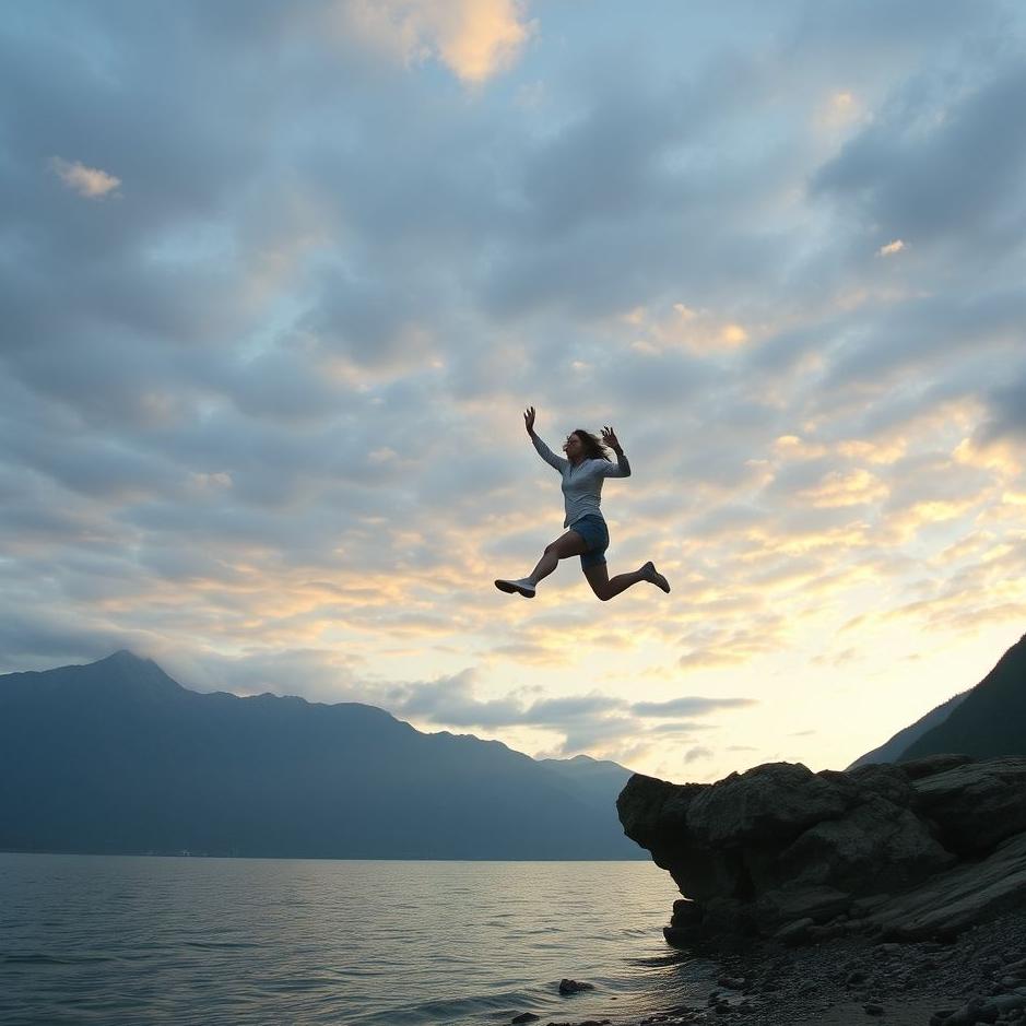 Dream : Jumping off the set in a dream