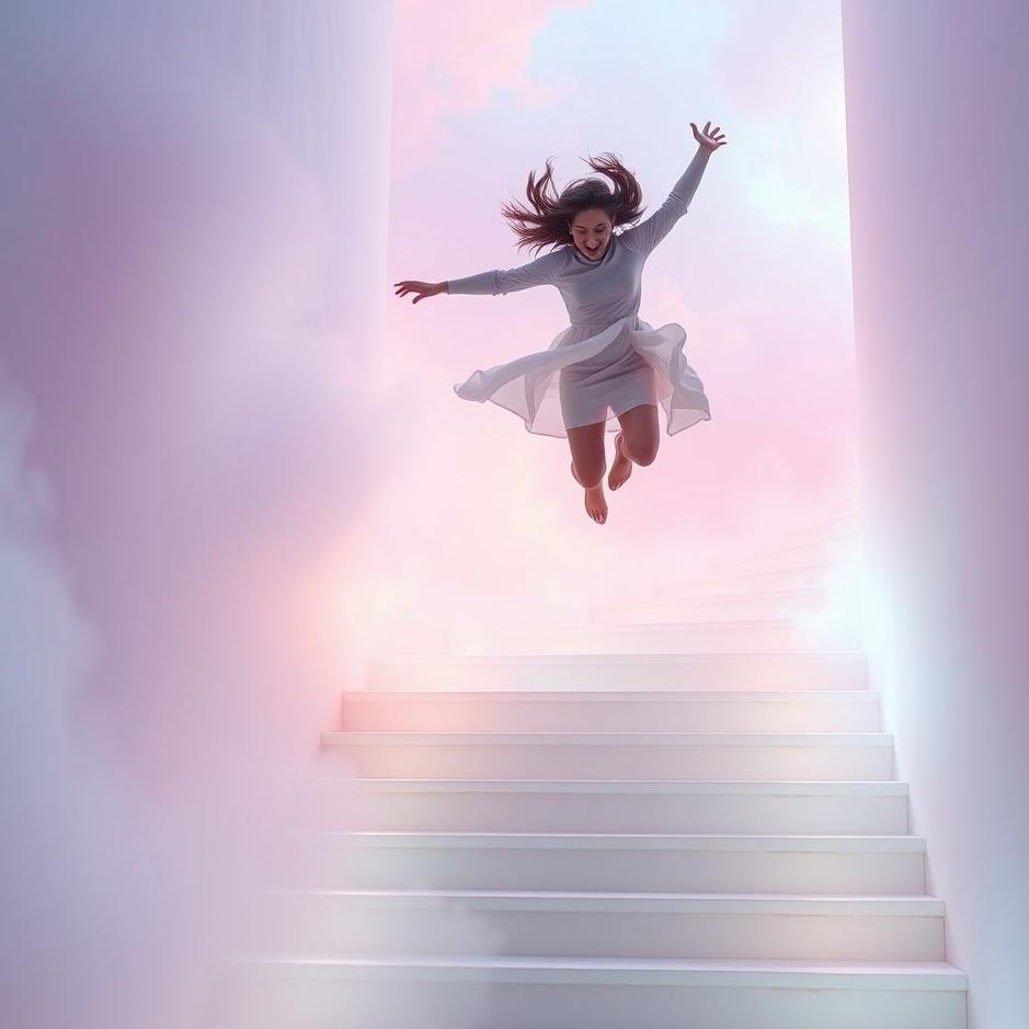 Dream : Jumping off the stairs in a dream