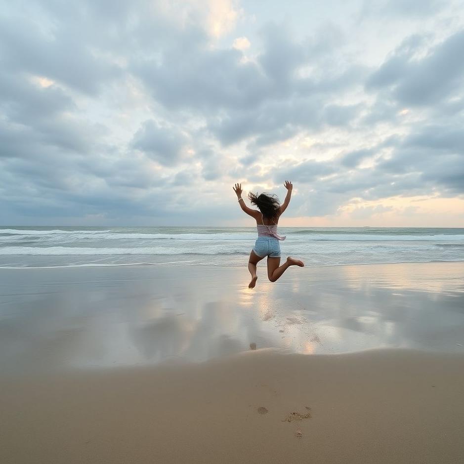 Dream : Jumping on the sand in a dream