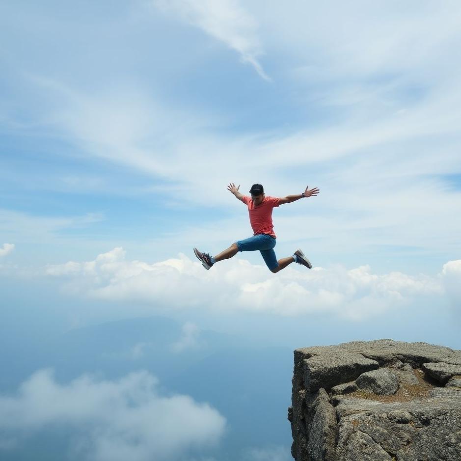 Dream : Jumping oneself from a height in a dream