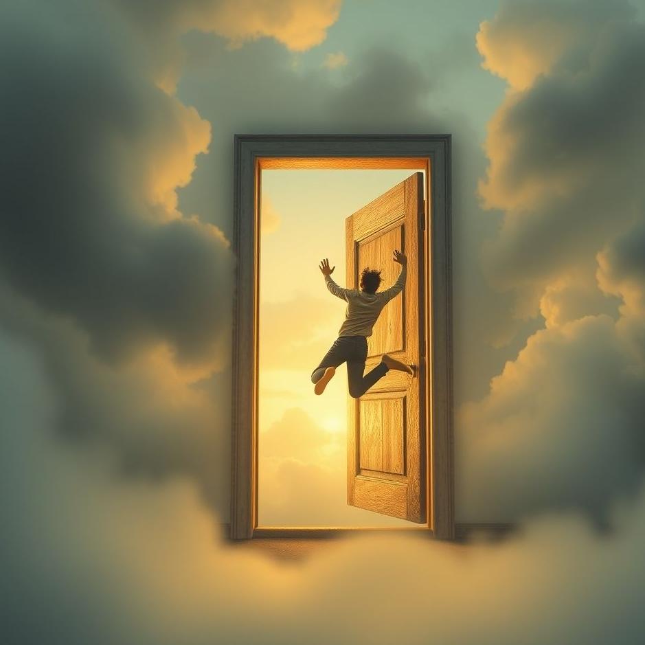 Dream : Jumping out of a door in a dream