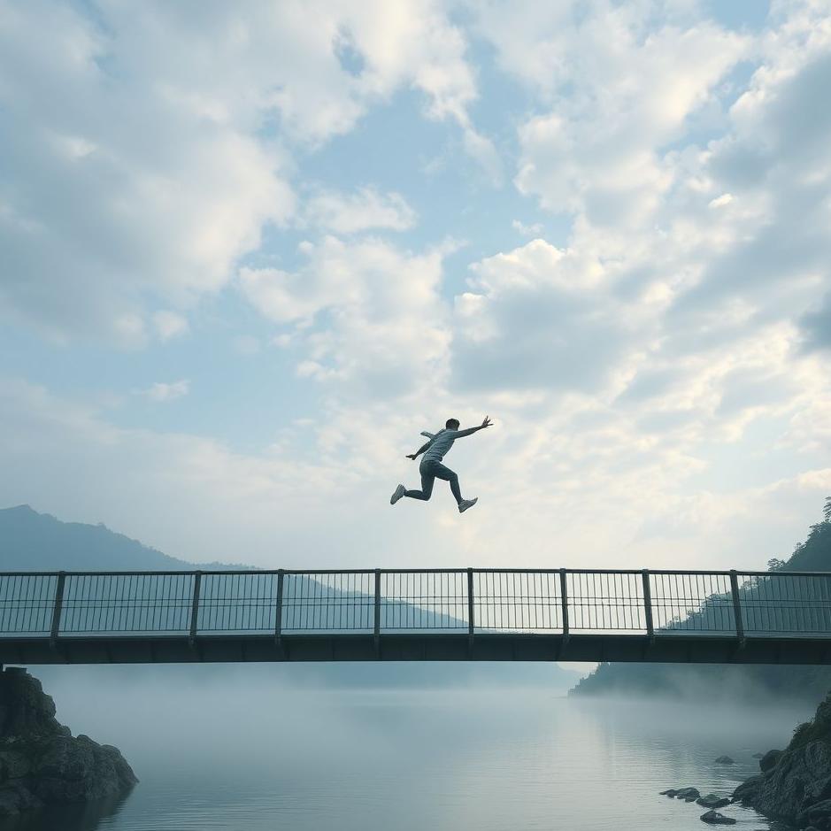 Dream : Jumping over a bridge in a dream