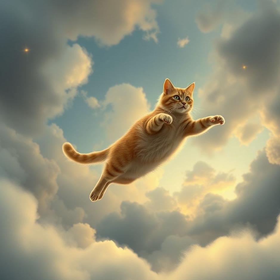 Dream : Jumping over a cat in a dream