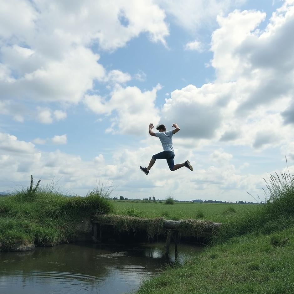 Dream Dictionary : Jumping over a ditch in a dream