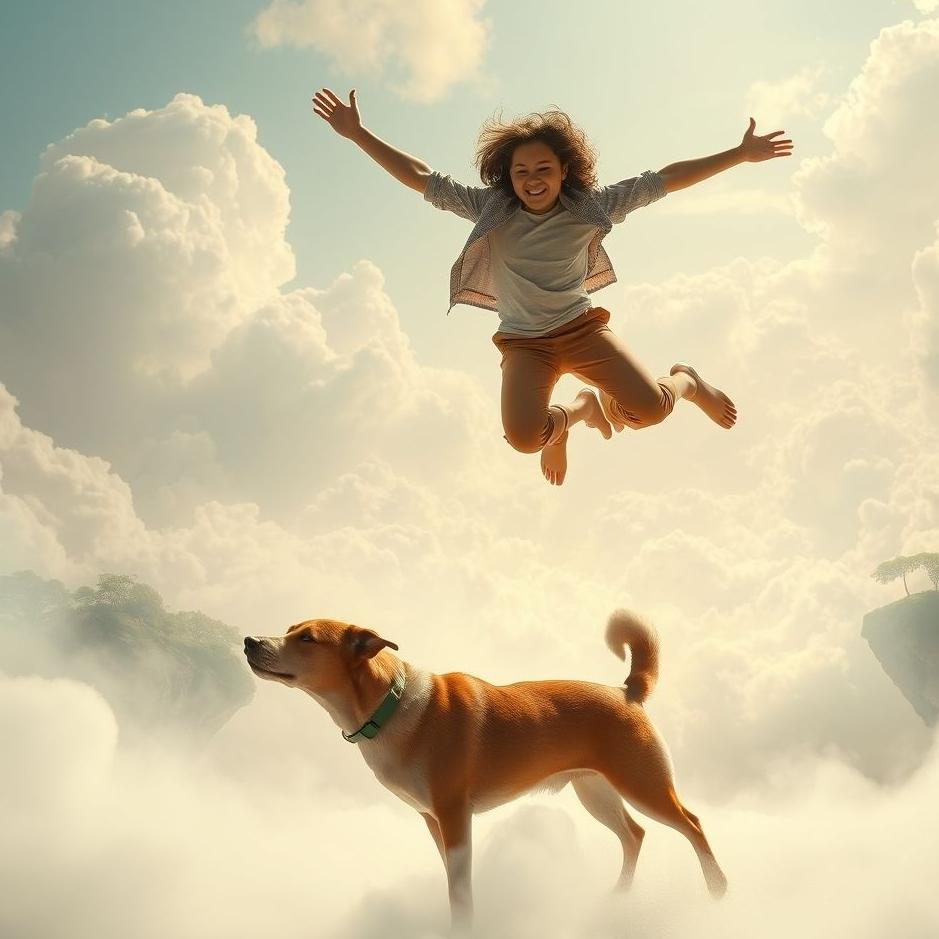Dream : Jumping over a dog in a dream