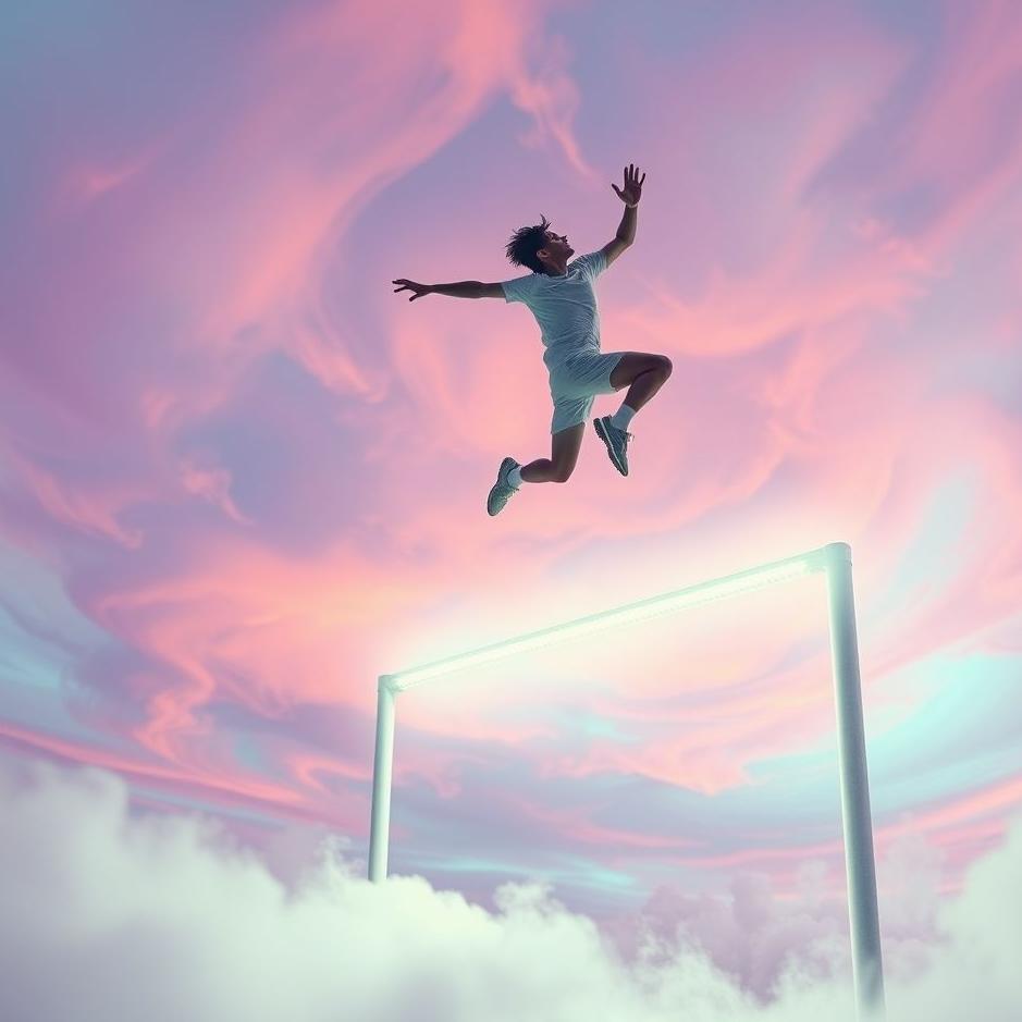 Dream : Jumping over a goal in a dream