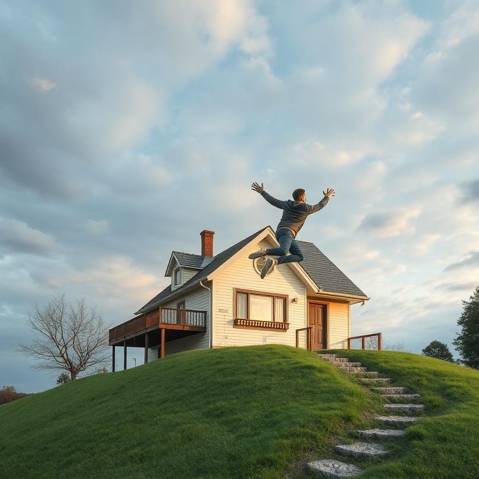 Dream : Jumping over a house in a dream