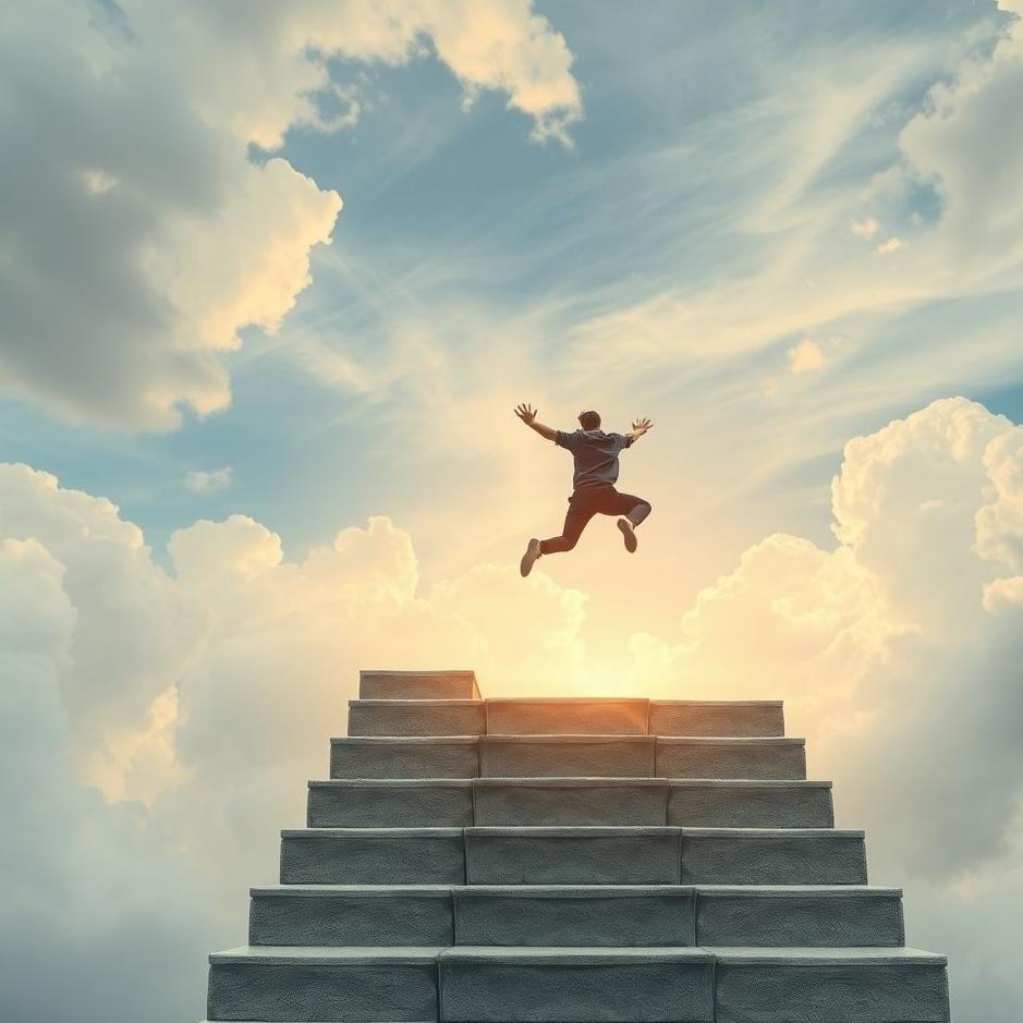 Dream : Jumping stairs in a dream